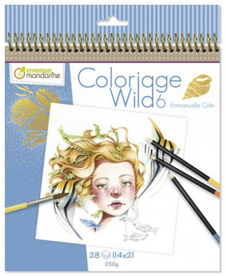 Carnet de coloriage Wild 6 Avenue Mandarine